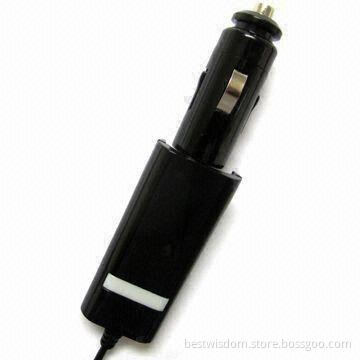 Mobile Phone Swivel Car Charger with 4.2 to 9V DC Voltages and 500mA to 2A Charging Rate